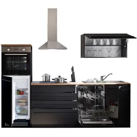 BASIC by Balculina Küchenzeile Jazz 260 cm schwarz
