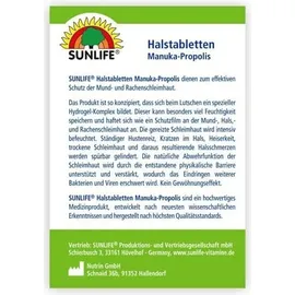 Sunlife Manuka & Propolis Lutschtabletten 24 St.