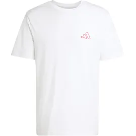 adidas Triple Stripe Vibe Graphic T-Shirt weiß XXL