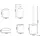 Beliani Badaccessoires Set 5-teilig Badaccessoire-Set Rosa