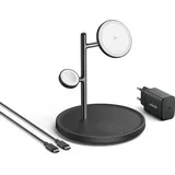 Anker MagGo Wireless Charging Station (3-in-1, Stand) schwarz