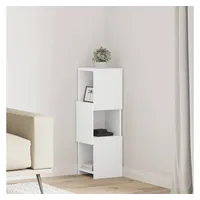 vidaXL Eckregal 25,5 x 25 x 80 cm Weiß