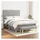 vidaXL Boxspringbett 140 x 200 cm Hellgrau
