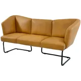 K+W Komfort & Wohnen Polsterbank K+W KOMFORT & WOHNEN "Mikkado Tube", gelb (curcuma 71), B:192cm H:88cm T:71cm, Holzwerkstoff, Metall, Sitzbänke, Polsterbank, in abgerundeter Form, Rundrohrkufe lang, in 2 Breiten 192 oder 242 cm