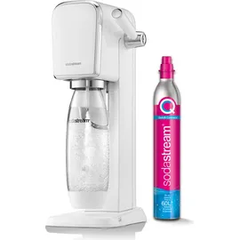 Sodastream Art white + Kunststoffflasche + CO2-Zylinder