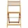 vidaXL 3-tlg. Bistro-Set Beige Poly Rattan und Massivholz