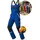TMG INTERNATIONAL Textile Management Group TMG® | Lange Arbeitslatzhose Herren, Blaue Latzhose mit Kniepolstertaschen aus Cordura, viel Stauraum, robust | 46 - 46