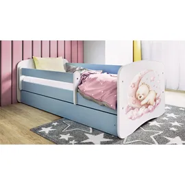 99rooms Kinderbett Dreams XVI 70 x 140 cm Spanplatte blau