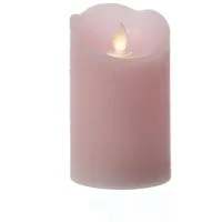 MARELIDA LED Kerze mit beweglicher Flamme 12,5 cm rosa