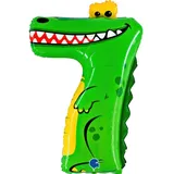 GRABO Silberfolienballon Krokodil,