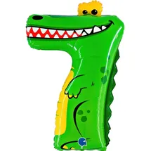 GRABO Silberfolienballon Krokodil,