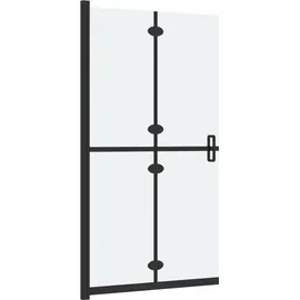 vidaXL Faltbare begehbare Duschwand ESG-Glas mattiert 80x190 cm