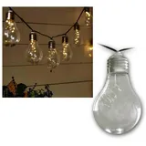 Star Trading LED-Lichterkette Solar 1,8 m Transparent Warmweiß