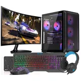 VIST Gaming PC Komplett Set AMD Ryzen 5900X RTX 4060 64GB SSD 1TB WiFi W11 LCD 27"