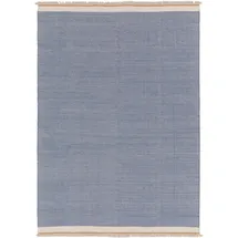 benuta Pop Wollteppich Blau, Textil, Beton Optik, Rechteckig, 200x300 cm Gots, pflegeleicht, Teppiche - Böden, Teppiche, Naturteppiche
