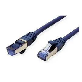 Value Patchkabel Cat.6A (Class EA) S/FTP (PiMF), LSOH, blau, 1 m