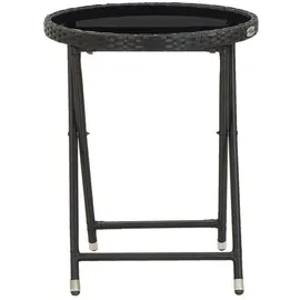 vidaXL Bistroset 3-tlg. Schwarz