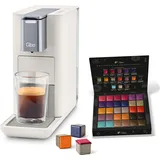 Tchibo Qbo ESSENTIAL Premium Kapselmaschine inkl. 30 recyclebare Qbo Kapseln für Espresso, Caffè und Caffè Grande, kompaktes, innovatives Design...