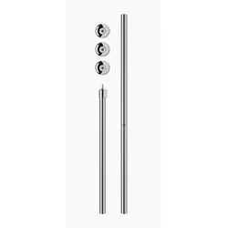 Duschvorhangstange barrierefrei weiss chrom silber matt feste montage
