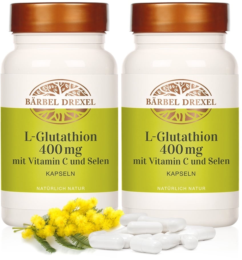 L-Glutathion 400 mg mit Vitamin C und Selen Kapseln