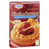 Dr. Oetker Grundmischung für Obstkuchenteig, 258 g, Backmischung für gelingsicheren Obstkuchenteig, für Obstböden / Obstkuchen / Torteletts, einfache & schnelle Zubereitung