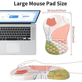 luxuskollektion Ergonomisches Mousepad mit Handauflage und Memory-Schaum