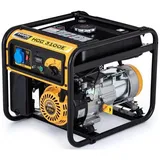 Hahn & Sohn 7569 - Benzin-Stromgenerator HGG 3100E AVR 3300W - Schwarz/Gelb