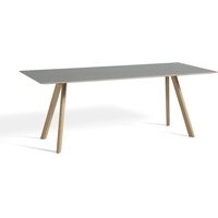 Tisch CPH30 water-based lacquered oak - grey linoleum 200 cm x 90 cm