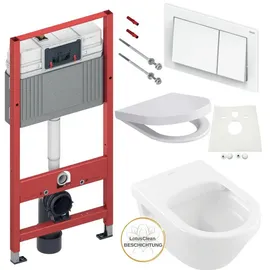 TECE Architectura Wand-WC mit WC-Sitz Weiß