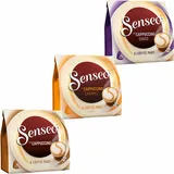 SENSEO KAFFEEPADS Cappuccino Set, Milchkaffee, Milch Kaffee Pad, 3 Sorten