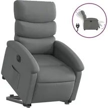 vidaXL Relaxsessel mit Aufstehhilfe Elektrisch 92 x 99,5 x 0 cm Dunkelgrau