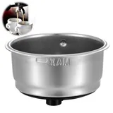 Oruola 51mm Espresso Sieb,Edelstahl Kaffeefilter kompatibel mit Delonghi Sieb,wiederverwendbar,bodenloser Kaffeefilter,abnehmbarer Espresso-Kaffeefilter,Kaffeemaschinenzubehör