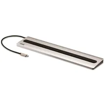 ATEN UH3237 USB-C Multiport Dock mit Power Passthrough Silber, Schwarz