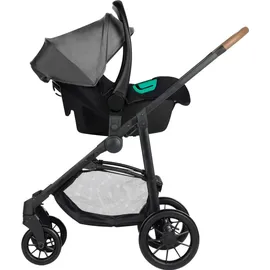 Bebeconfort Haze Trio, Kinderwagen 3-in-1 Komplettset, 0–4 Jahre, max. 22 kg, 2-in-1-Sitzeinheit, wendbarer und leichter Baby-Kinderwagen, i-Size-Babyschale, kompakt zusammenklappbar, Tinted Stone
