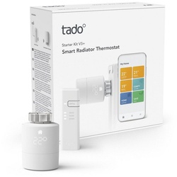Tado Heizkörperthermostat Starter Kit - Smartes Heizkörper-Thermostat V3+, (1 St) weiß