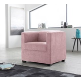 INOSIGN Sessel »Bob«, in verschiedenen modernen Farben und Qualitäten, rosa
