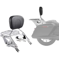 VEVOR Motorrad Rückenlehne Sissy Bar für Harley-Davidson Touring Modellen