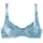 LASCANA Bikini-Top Damen Blau/Mehrfarbig 38 Cup C