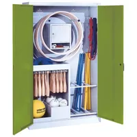 C+P Sportgeräteschrank mit Vollblech-Flügeltüren (Typ 1), HxBxT 195x120x50 cm,