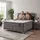 Bambi Boxspringbett 180x200 mit Bettkasten mit Matratzen Sleepure Set mit 2 Nachttischen Abnehmbar und Waschbar Top-Pad