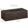 Relaxdays Tücherbox Dunkelbraun