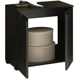 Stella Trading Waschbeckenunterschrank 60 x 57,5 x 32 cm Schwarz matt