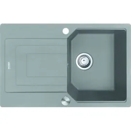 Franke UBG 611-78 ONYX mit Drehexcenterbedienung Edelstahl / Ausschnittmaß 760 x 480 mm R15 / Granitspüle - Schwarz