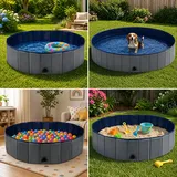 Hundepool Hundegehege für Wasser Bälle 120x120x30 Swimmingpool Hundebad nue