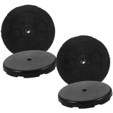 HEMOTON 4 Stück Teiliges Gummi Wagenheber Aufsatz rutschfeste Gummiauflagen für Hebebühnen und Rangierwagenheber Kompatibel mit Hebemaschinen zur Sicheren Fahrzeughebung