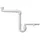 Haas + Sohn HAAS Raumsparsiphon Waschtisch Waschbecken 4832 Geruchsverschluss, DN 32,