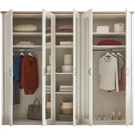 Sconto Drehtürenschrank Toneo 265 x 215 x 60 cm Weiß