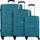 cocoono Leon Koffer-Set 3-tlg. blau/petrol