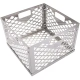 Oklahoma Joe's 5279338P04 Edelstahl Offset Smoker Holzkohle Feuerkorb Silber
