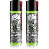 AABCOOLING 2X Pure Brake Cleaner 500 ml – Bremsenreiniger Spray, starker Entfetter, acetonfrei, schnelltrocknend, entfernt Öl, Fett, Bremsstaub, für Bremsscheiben, Bremsbeläge, Bremssättel, Felgen